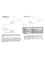 Preview for 3 page of EPS EPS 600 Series Operating Instructions