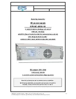 Предварительный просмотр 1 страницы EPS EPS/HC 40030-60 Operating Manual