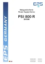 EPS PSI 800 R Series Instruction Manual предпросмотр