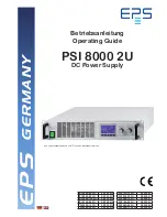 Предварительный просмотр 1 страницы EPS PSI 8000 2U Operating Manual