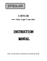 Предварительный просмотр 1 страницы Epsolar LS0512R Instruction Manual