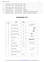 Предварительный просмотр 2 страницы EPSOM E7105T Assembly Manual