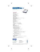 Preview for 2 page of Epson 1250 - Perfection Photo Flatbed Scanner Specifications