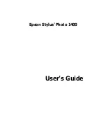 Epson 1400 - Stylus Photo Color Inkjet Printer User Manual preview