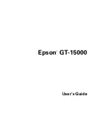 Epson 15000 - GT - Flatbed Scanner User Manual preview