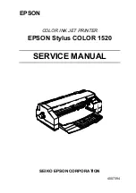 Epson 1520 - Stylus Color Inkjet Printer Service Manual preview