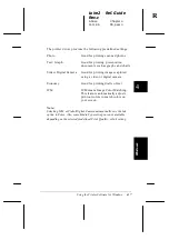 Предварительный просмотр 77 страницы Epson 1520 - Stylus Color Inkjet Printer User Manual