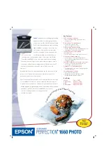 Epson 1660 - Perfection Photo Specification Sheet preview
