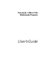Epson 1705C - PowerLite XGA LCD Projector User Manual preview