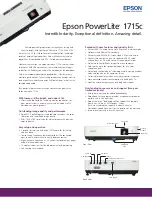 Preview for 1 page of Epson 1715C - PowerLite XGA LCD Projector Specifications