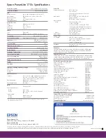 Preview for 2 page of Epson 1715C - PowerLite XGA LCD Projector Specifications