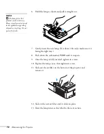 Предварительный просмотр 72 страницы Epson 1730W - PowerLite WXGA LCD Projector User Manual