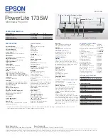 Preview for 2 page of Epson 1735W - PowerLite WXGA LCD Projector Brochure & Specs