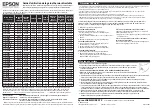 Preview for 2 page of Epson 203STBWPX-90 Instruction Manual