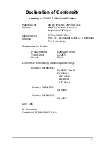 Предварительный просмотр 4 страницы Epson 2070 - LQ B/W Dot-matrix Printer User Manual