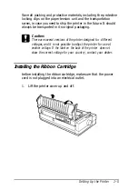 Предварительный просмотр 22 страницы Epson 2070 - LQ B/W Dot-matrix Printer User Manual