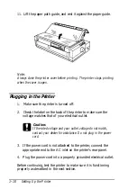 Предварительный просмотр 27 страницы Epson 2070 - LQ B/W Dot-matrix Printer User Manual