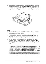 Предварительный просмотр 30 страницы Epson 2070 - LQ B/W Dot-matrix Printer User Manual