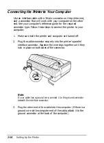 Предварительный просмотр 31 страницы Epson 2070 - LQ B/W Dot-matrix Printer User Manual