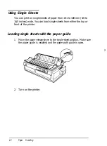 Предварительный просмотр 42 страницы Epson 2070 - LQ B/W Dot-matrix Printer User Manual