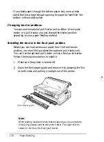 Предварительный просмотр 52 страницы Epson 2070 - LQ B/W Dot-matrix Printer User Manual