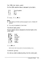 Предварительный просмотр 77 страницы Epson 2070 - LQ B/W Dot-matrix Printer User Manual