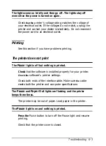 Предварительный просмотр 113 страницы Epson 2070 - LQ B/W Dot-matrix Printer User Manual