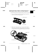 Preview for 37 page of Epson 2080 - LQ B/W Dot-matrix Printer User Manual