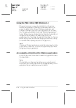 Preview for 106 page of Epson 2080 - LQ B/W Dot-matrix Printer User Manual