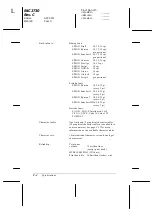 Preview for 188 page of Epson 2080 - LQ B/W Dot-matrix Printer User Manual