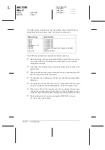 Preview for 200 page of Epson 2080 - LQ B/W Dot-matrix Printer User Manual