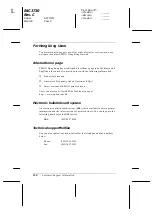 Preview for 222 page of Epson 2080 - LQ B/W Dot-matrix Printer User Manual