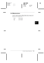 Preview for 223 page of Epson 2080 - LQ B/W Dot-matrix Printer User Manual