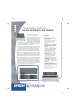 Epson 2090 - LQ B/W Dot-matrix Printer Specifications preview