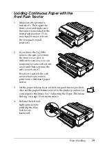 Preview for 19 page of Epson 2090 - LQ B/W Dot-matrix Printer User Manual