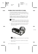 Preview for 33 page of Epson 2180 - LQ B/W Dot-matrix Printer User Manual