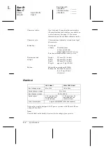 Preview for 189 page of Epson 2180 - LQ B/W Dot-matrix Printer User Manual