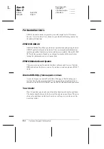 Preview for 219 page of Epson 2180 - LQ B/W Dot-matrix Printer User Manual