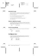 Preview for 221 page of Epson 2180 - LQ B/W Dot-matrix Printer User Manual