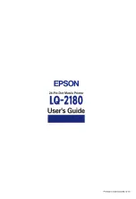 Preview for 234 page of Epson 2180 - LQ B/W Dot-matrix Printer User Manual