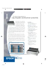 Epson 2190 - FX B/W Dot-matrix Printer Specifications preview