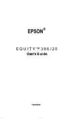 Preview for 1 page of Epson 386 User Manual