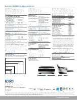 Предварительный просмотр 2 страницы Epson 3880 - Stylus Pro Color Inkjet Printer Specifications