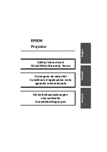 Epson 402169004 Safety Instructions preview