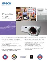 Epson 410W - PowerLite WXGA LCD Projector Specifications preview