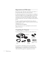 Предварительный просмотр 10 страницы Epson 410W - PowerLite WXGA LCD Projector User Manual