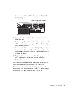 Предварительный просмотр 21 страницы Epson 410W - PowerLite WXGA LCD Projector User Manual