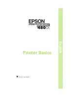 Epson 480SX Printer Basics Manual preview