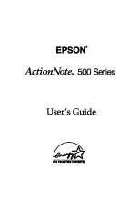 Preview for 1 page of Epson 500 Series User Manual