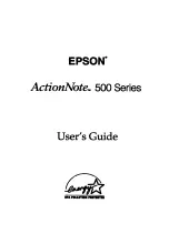 Epson 500 Series User Manual preview